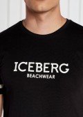 Мъжка черна тениска Iceberg Beachwear ICE4MTS02