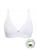 Памучен сутиен без подплънки и банели SIELEI 1454 Bianco