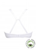 Памучен сутиен без подплънки и банели SIELEI 1454 Bianco