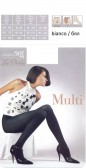 Микрофибърен чорапогащник LaDiva Multi 50den, бял