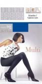 Цветен микрофибърен чорапогащник LaDiva Multi 50den, турско син