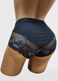 Дамска бикина микрофибър MISS MARIS 1262 черно/ синьо