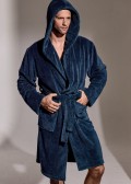 Мъжки халат от микрополар INFIOREUOMO 3644 SPA blu