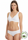 Памучен сутиен без подплънки и банели SIELEI 1454 Bianco