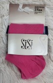 Дамски памучен терлик SISI Calzino mini Fresh cotton, 2 броя, fucsia