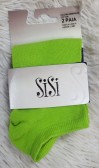 Дамски памучен терлик SISI Calzino mini Fresh cotton, 2 броя, verde lime