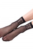 Дамски чорапи OROBLU Twins mesh design Soks 68505, Black, 2 броя