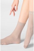 Дамски чорапи OROBLU Twins socks dual motif, 68506, Chocolate, 2 броя