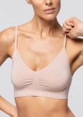 Безшевно бюстие с тънки презрамки POMPEA Seamless Brassiere, Skin