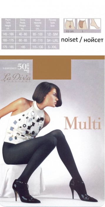 Микрофибърен чорапогащник LaDiva Multi 50den, телесен