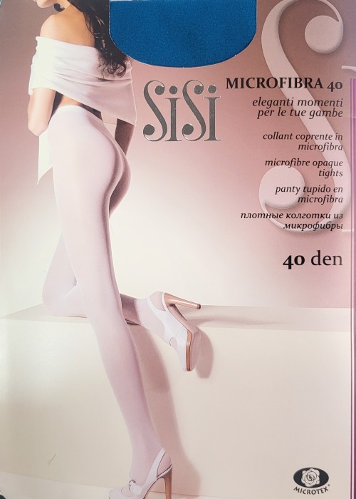 Плътен микрофибърен чорапогащник SISI Microfibra 40 den, петрол