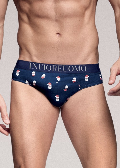 Мъжки коледен слип INFIOREUOMO 0960 тъмно син