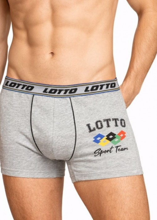 Мъжки боксер с външен ластик LOTTO 1325 grigio melange