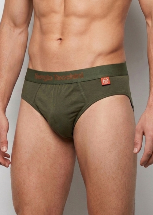 Мъжки слип с външен ластик Sergio Tacchini 7010 ass.3 Army Green