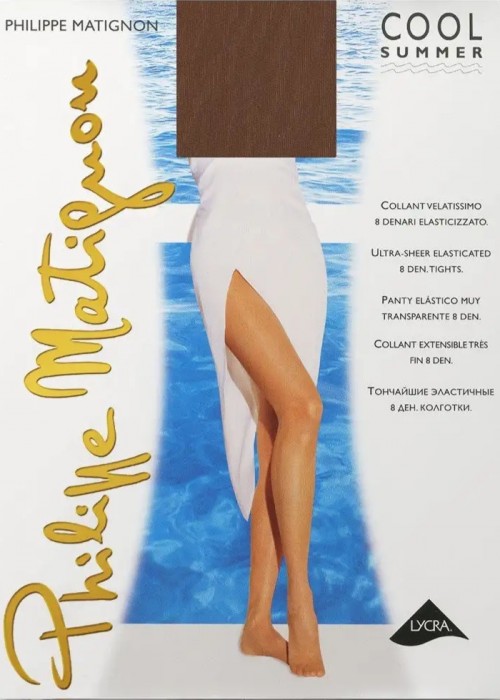 Ултрапрозрачни чорапогащи Philippe matignon Cool summer 8 den, Brazil