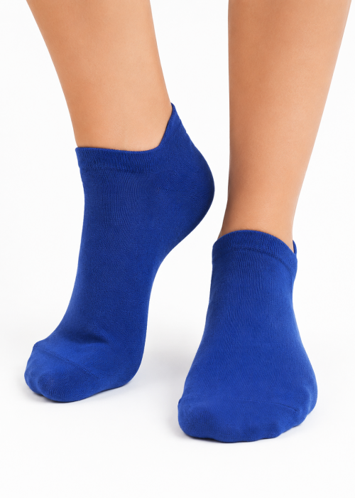 Дамски памучен терлик SISI Calzino mini  Fresh cotton, 2 броя, bluette vivo