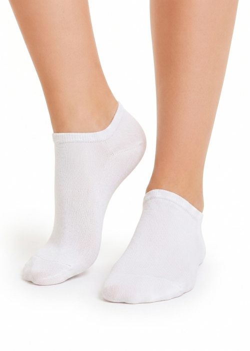 Дамски памучен терлик SISI Calzino mini Fresh cotton, 2 броя, bianco