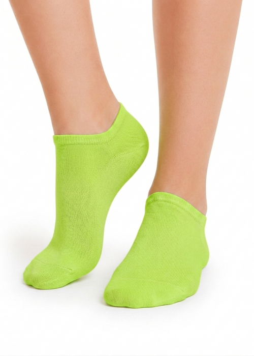 Дамски памучен терлик SISI Calzino mini Fresh cotton, 2 броя, verde lime