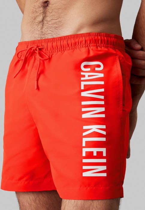Мъжки плувни шорти Calvin Klein Medum Drawstring, flaming chili