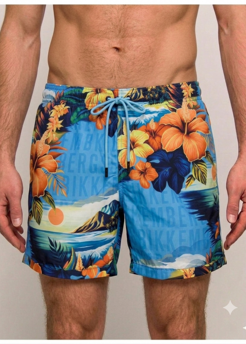 Мъжки плувни шорти BIKKEMBERG Medium Boardshort, azure