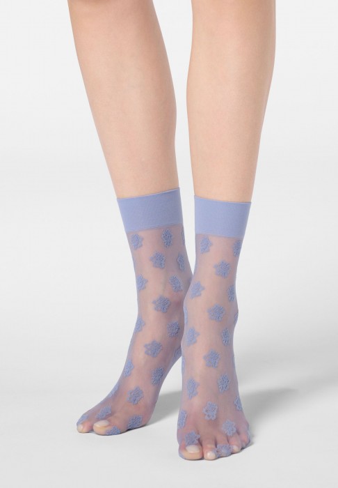 Дамски чорапи OROBLU socks lovely Rose, 68507, Cristal Grey