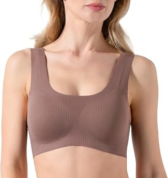 Дамско бюстие COTONELLA ADC19 INVISIBLE BRALETTE, Bronzo Rose
