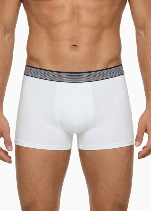 Мъжки боксер от органичен памук POMPEA Cotton Planet, Bianco