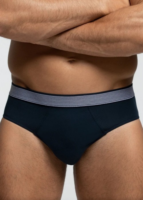 Мъжки слип от органичен памук POMPEA Cotton Planet, Navy
