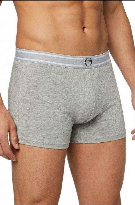 Мъжки боксер с външен ластик Sergio Tacchini 9017, Grigio melange